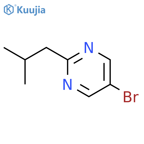 Pyrimidine, 5-bromo-2-(2-methylpropyl)- structure