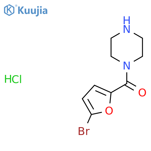 1-(5-bromofuran-2-carbonyl)piperazine hydrochloride structure