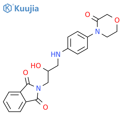 4-((2R)-Hydroxy-3-phthalimido)propylaminephenyl-3-morpholinone structure