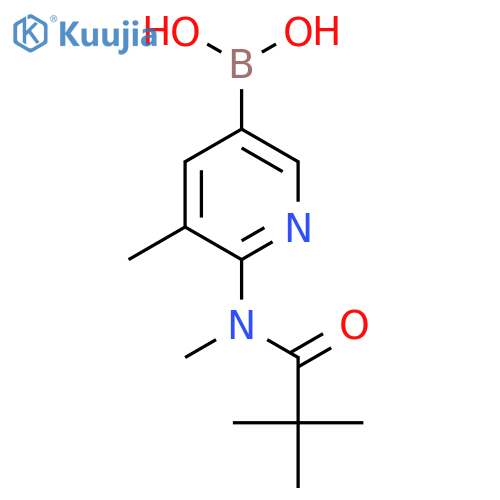 [6-[2,2-Dimethylpropanoyl(methyl)amino]-5-methylpyridin-3-yl]boronic acid structure