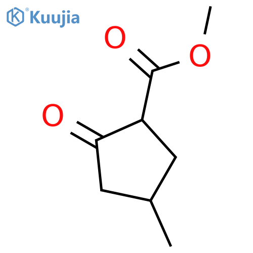 Methyl 4-methyl-2-oxocyclopentanecarboxylate structure