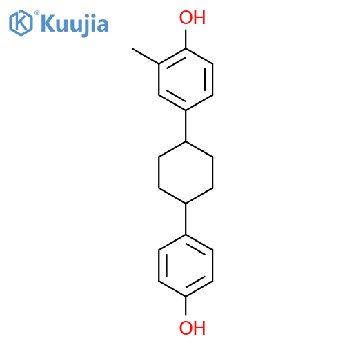 Phenol, 4-[4-(4-hydroxyphenyl)cyclohexyl]-2-methyl- structure