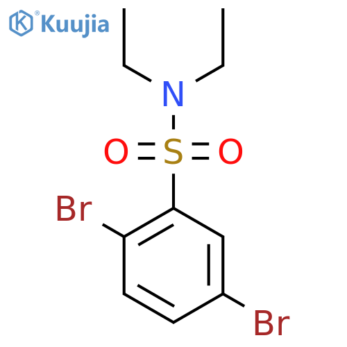 2,5-dibromo-N,N-diethylbenzenesulfonamide structure