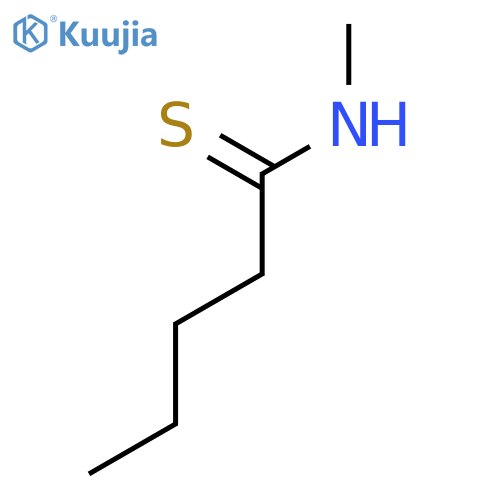 PENTANETHIOAMIDE, N-METHYL- structure