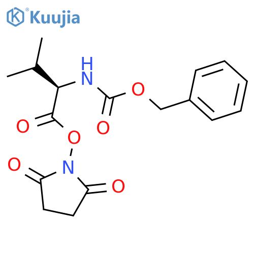 (R)-2,5-Dioxopyrrolidin-1-yl 2-(((benzyloxy)carbonyl)amino)-3-methylbutanoate structure