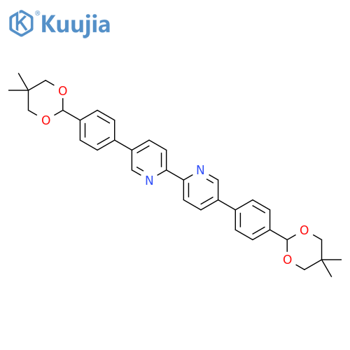 5,5'-Bis(4-(5,5-dimethyl-1,3-dioxan-2-yl)phenyl)-2,2'-bipyridine structure