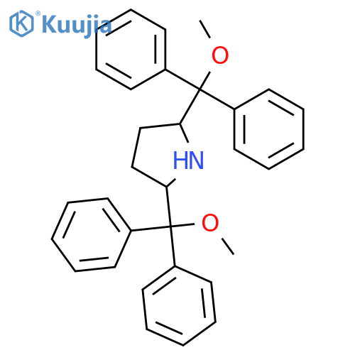 Pyrrolidine, 2,5-bis(methoxydiphenylmethyl)-, (2S,5S)- structure