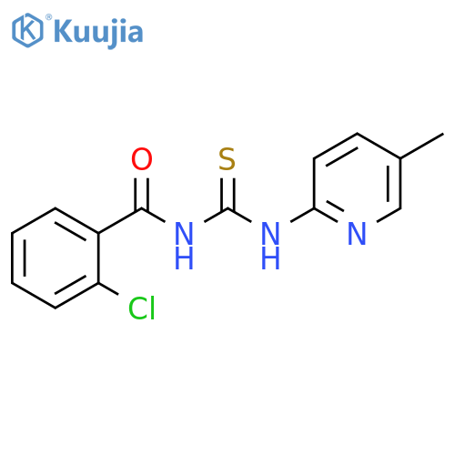 3-(2-chlorobenzoyl)-1-(5-methylpyridin-2-yl)thiourea structure