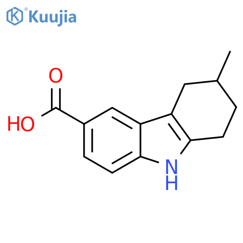 3-Methyl-2,3,4,9-tetrahydro-1H-carbazole-6-carboxylic Acid structure