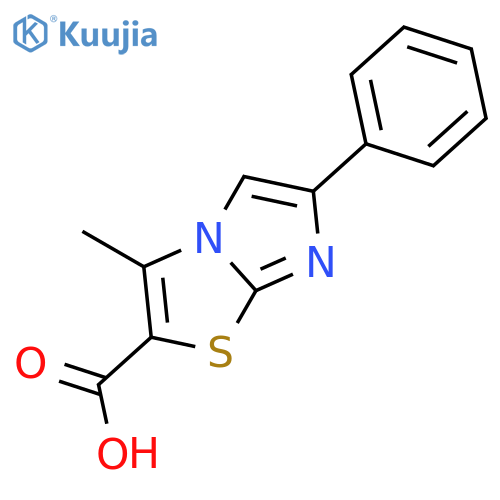 3-methyl-6-phenylimidazo2,1-b1,3thiazole-2-carboxylic acid structure