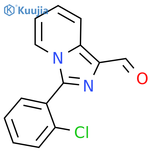 3-(2-chlorophenyl)imidazo1,5-apyridine-1-carbaldehyde structure
