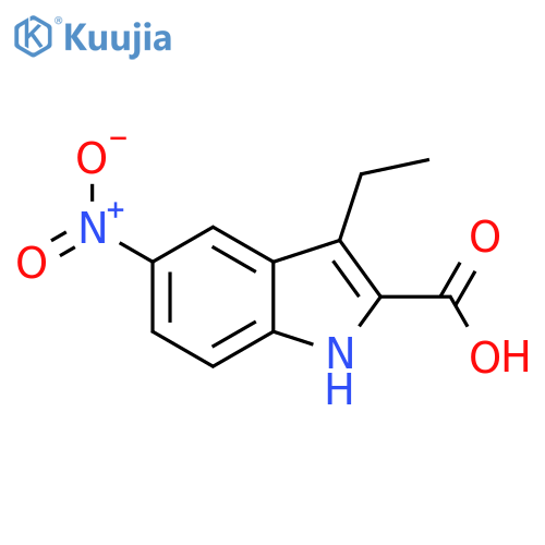 3-Ethyl-5-nitro-1H-indole-2-carboxylic acid structure
