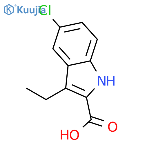 5-chloro-3-ethyl-1h-indole-2-carboxylic Acid structure