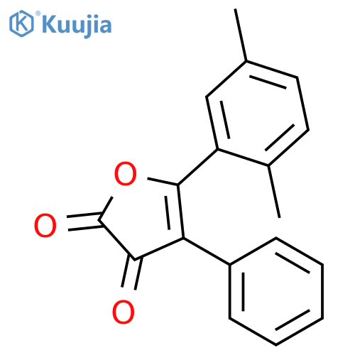 2,3-FURANDIONE, 5-(2,5-DIMETHYLPHENYL)-4-PHENYL- structure