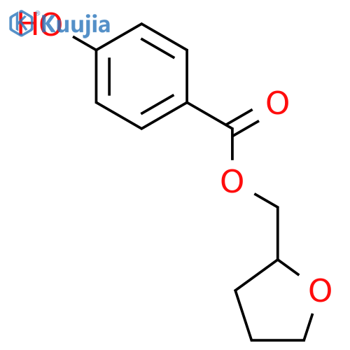 Tetrahydro-2-furanylmethyl 4-hydroxybenzoate structure
