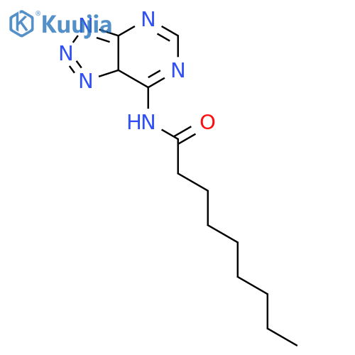 N-(7aH-[1,2,3]triazolo[4,5-d]pyrimidin-7-yl)nonanamide structure