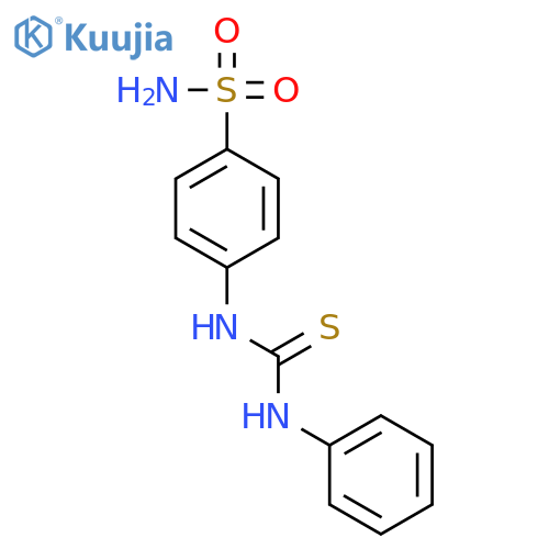 1-phenyl-3-(4-sulfamoylphenyl)thiourea structure