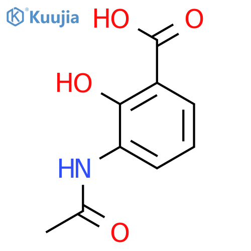 3-acetamido-2-hydroxybenzoic acid structure