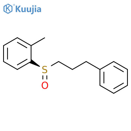 Benzene, methyl[(R)-(3-phenylpropyl)sulfinyl]- structure