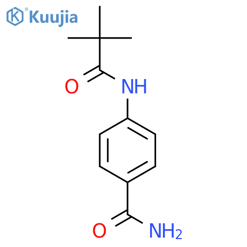 4-[(2,2-dimethylpropanoyl)amino]benzamide structure