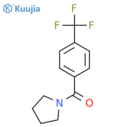 Pyrrolidin-1-yl(4-(trifluoromethyl)phenyl)methanone structure