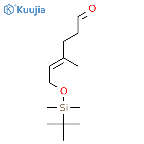 4-HEXENAL, 6-[[(1,1-DIMETHYLETHYL)DIMETHYLSILYL]OXY]-4-METHYL-, (4E)- structure