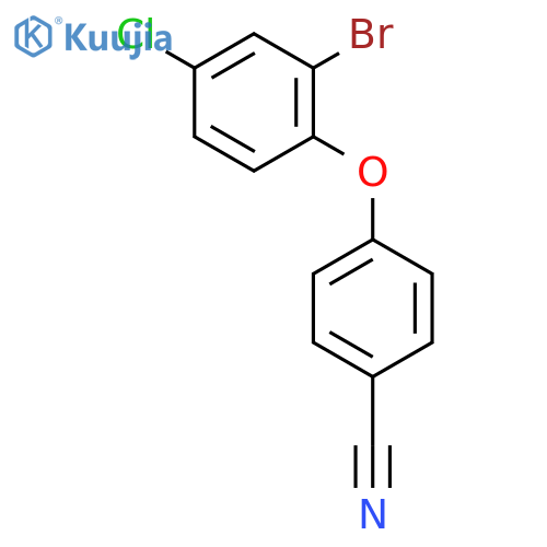 BENZONITRILE, 4-(2-BROMO-4-CHLOROPHENOXY)- structure