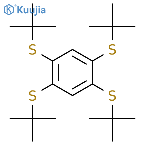 1,2,4,5-Tetrakis(tert-butylthio)benzene structure