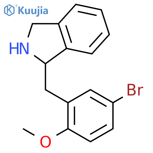 1H-ISOINDOLE, 1-[(5-BROMO-2-METHOXYPHENYL)METHYL]-2,3-DIHYDRO- structure