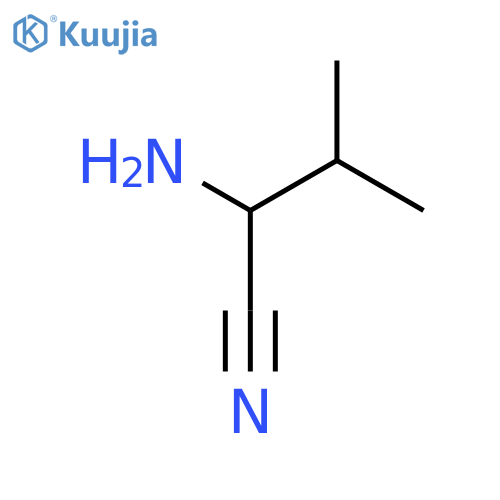 2-amino-3-methylbutanenitrile structure
