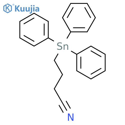 Butanenitrile, 4-(triphenylstannyl)- structure