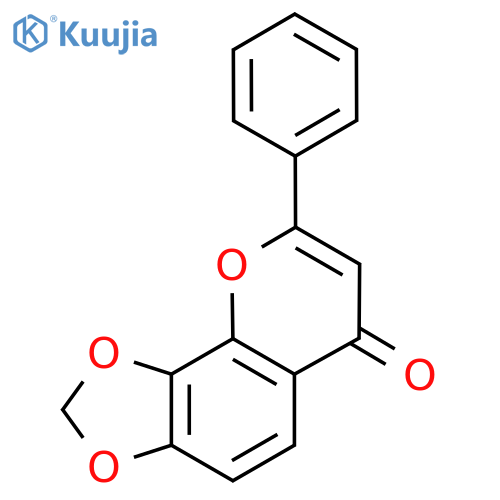 6H-1,3-Dioxolo[4,5-h][1]benzopyran-6-one, 8-phenyl- structure