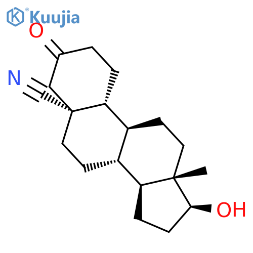 Estrane-5-carbonitrile, 17-hydroxy-3-oxo-, (5a,17b)- structure