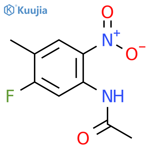 N-(5-fluoro-4-methyl-2-nitrophenyl)acetamide structure