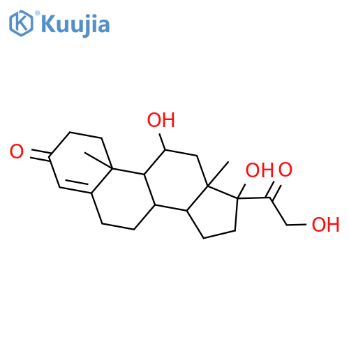 11,17,21-trihydroxy-pregn-4-ene-3,20-dione structure