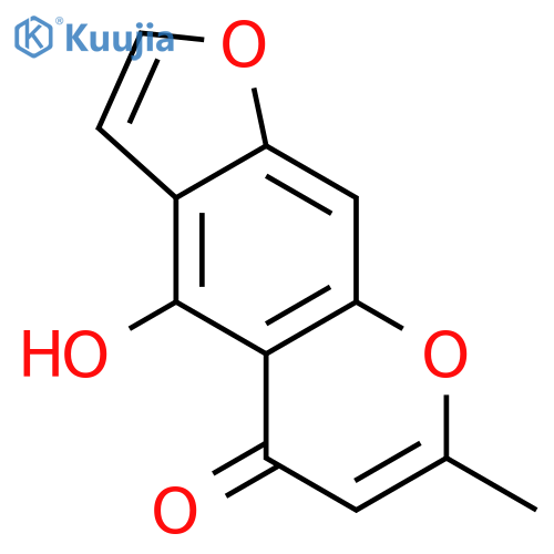 4-hydroxy-7-methyl-5-oxo-5H-furo[3,2-g][1]benzopyran structure