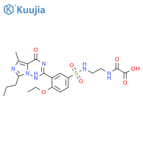 S-Desethylpiperidino S-2-Carboxyl-2-oxo-ethyl-(2-aminoethyl)amino Vardenafil structure