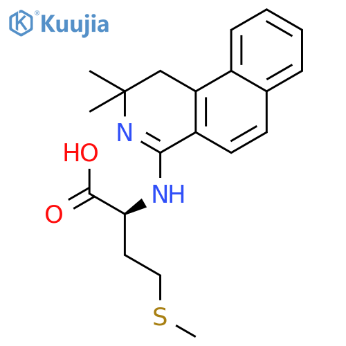 L-Methionine, N-(1,2-dihydro-2,2-dimethylbenz[f]isoquinolin-4-yl)- structure