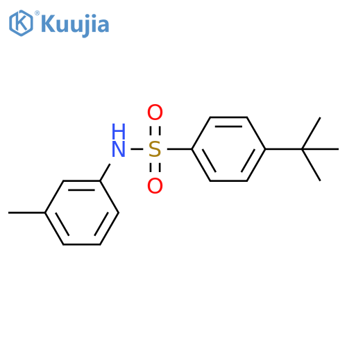 BENZENESULFONAMIDE, 4-(1,1-DIMETHYLETHYL)-N-(3-METHYLPHENYL)- structure