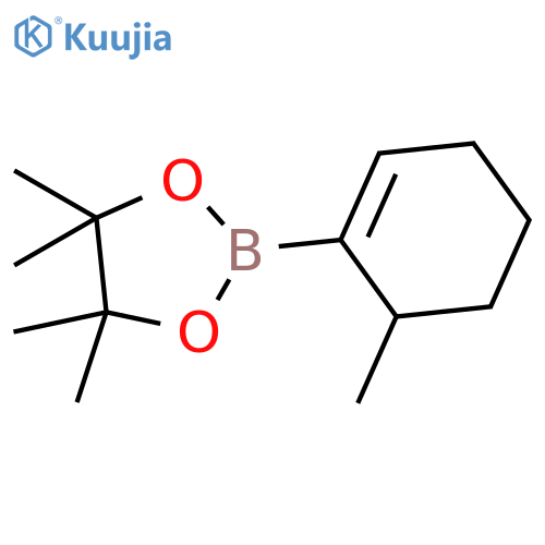 4,4,5,5-tetramethyl-2-(6-methylcyclohex-1-en-1-yl)-1,3,2-dioxaborolane structure