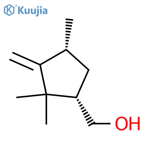 Cyclopentanemethanol, 2,2,4-trimethyl-3-methylene-, (1R,4S)-rel- (9CI) structure
