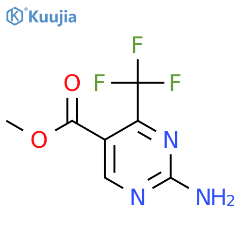 Methyl 2-amino-4-(trifluoromethyl)pyrimidine-5-carboxylate structure