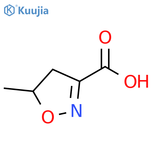 5-Methyl-4,5-dihydro-isoxazole-3-carboxylic acid structure
