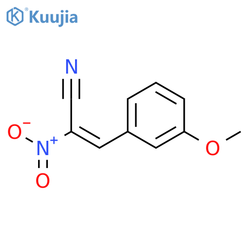 2-Propenenitrile, 3-(3-methoxyphenyl)-2-nitro-, (2E)- structure