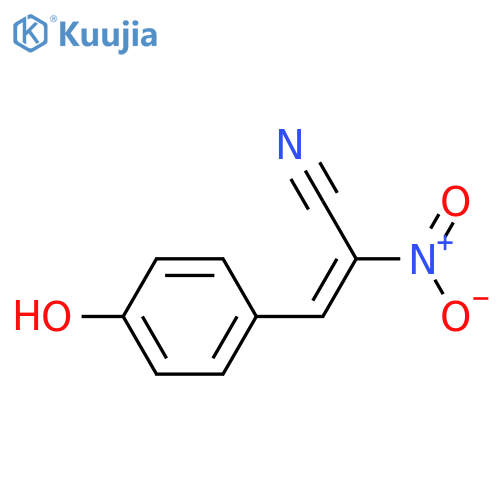 2-PROPENENITRILE, 3-(4-HYDROXYPHENYL)-2-NITRO-, (2E)- structure