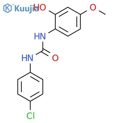 Urea, N-(4-chlorophenyl)-N'-(2-hydroxy-4-methoxyphenyl)- structure