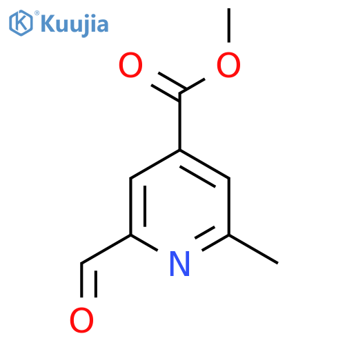 Methyl 2-formyl-6-methylisonicotinate structure