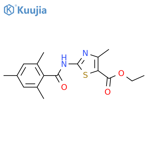 ethyl 4-methyl-2-(2,4,6-trimethylbenzamido)-1,3-thiazole-5-carboxylate structure