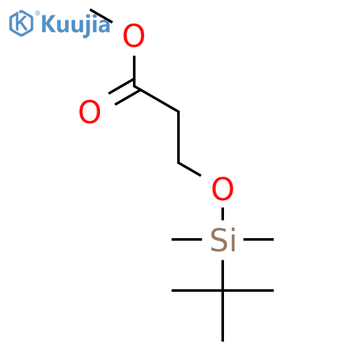 Propanoic acid, 3-[[(1,1-dimethylethyl)dimethylsilyl]oxy]-, methyl ester structure
