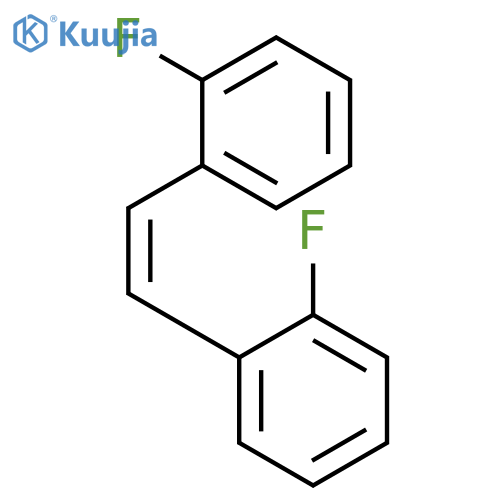BENZENE, 1,1'-(1Z)-1,2-ETHENEDIYLBIS[2-FLUORO- structure